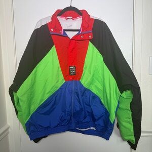 Puma Men's 2XL Colorful Full Zip Windbreaker Jacket